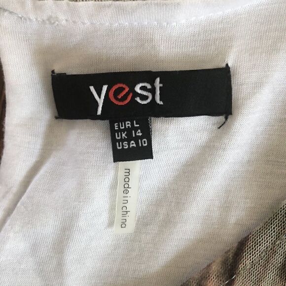 Yest Tie Dye Watercolor Tiered Shift Dress Size 10 - Picture 5 of 10